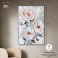 thumbnail image 5 of White Mirage III Canvas Print Floral Wall Decor by Art Remedy, Silver Frame, 36 x 54, 5 of 7