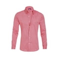 thumbnail image 2 of Faithtur Men Slim Fit Shirts Solid Color Hidden Zipper Button-Down Long Sleeve Tops Turn-Down Collar Spring Fall Casual Clothes, 2 of 4