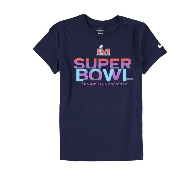 Nike Womens Super Bowl Los Angeles 2/13/2022 Graphic T-Shirt multinavy M