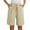 Beige, variant on ZyeKqe Shorts for Women Drawstring High Waisted Lounge Shorts Straight Wide Leg Pull on Summer Shorts