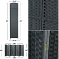 thumbnail image 5 of Sorbus Room Divider Privacy Screen, 6 ft. Tall Extra Wide Foldable Panel Partition Wall Divider (8 Panel, Espresso B Grey), 5 of 8