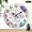 10x10in, variant on Patifu Wooden Wall Clock Pastel Graduation Cap Diploma 2026 Silent Mechanical Movement 10x10in