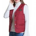 thumbnail image 4 of IROINNID Women's Sleeveless Vest Short V-Neck Cover-up Heated Vest For Women Heating Vest Heated Jacket Winter Heating Vest Plus Size For Hunting Hiking, Red, 4 of 5