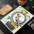 thumbnail image 6 of Placemats Set of 4 Washable,Farmhouse Placemat for Dining Table Decorations, Heat-Proof Table Mats for Kitchen Dinner Banquet Fresh Lemon Spring Summer Watercolor, 6 of 6