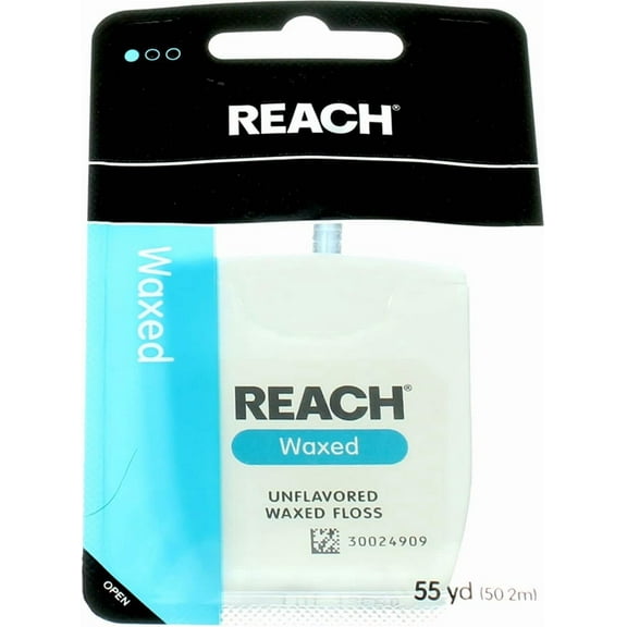 Reach Waxed Floss Unflavored - 55 yds., Pack of 5