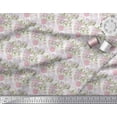 thumbnail image 3 of Soimoi Rayon Fabric Leaves & Rose Flower Print Fabric by the Yard 42 Inch Wide, 3 of 3