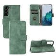 thumbnail image 1 of Case for Samsung Galaxy A14 5G Wallet Case with Card Slots Holder Magnetic Clasp Cover, Luxury PU Leather Skin-Friendly Wrist Strap Handbag Kickstand Soft Silicone Shockproof Protective Case,Green, 1 of 8