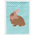 thumbnail image 1 of Carolines Treasures BB8134GF Lionhead Rabbit Blue Check Garden Flag, 1 of 3
