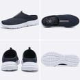 thumbnail image 5 of NCCB ​Men's Slippers Breathable Mesh Slip-On House Shoes Indoor Outdoor Slippers for Men with Anti-slip Sole Navy 9, 5 of 5