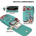 thumbnail image 4 of WIRESTER Small Crossbody Cell Phone Leather Bag for Women, Mini Over Shoulder Handbag Purse with Credit Card Slots - Christian Bible Verses Philippians 4:13, 4 of 7