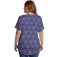 thumbnail image 5 of Haunted Mansion V Neck Fashion Oversize T-Shirt Short Sleeve Shirt Tops, 5 of 8
