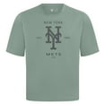 thumbnail image 2 of Men's Levelwear Green New York Mets Crossway Oversized Luxe Signature Knit T-Shirt, 2 of 3
