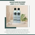 thumbnail image 5 of Violet Blonde Hair Care Kit - Sulfate-Free Shampoo & Conditioner Set for All Hair Types, Enhances Blonde & Silver Tones, Reduces Brassiness, Brightens & Conditions, Perfect for Natural & Color-Care, 5 of 7