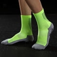 thumbnail image 5 of Elastic Anti-Shock Hygroscopic Thickened Towel Bottom Nylon Mid Tube Socks Stripe Soccer Socks Football Socks Sports Socks Men Women Socks BLACK, 5 of 8
