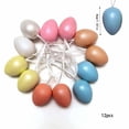 thumbnail image 3 of Eespoir 12Pcs Easter Egg Hanging Decoration, 1.6 In Easter Eggs Hanging Ornaments, Easter Decorations Eggs Tree Ornaments for Party Birthday Home Garden Decor, 3 of 6