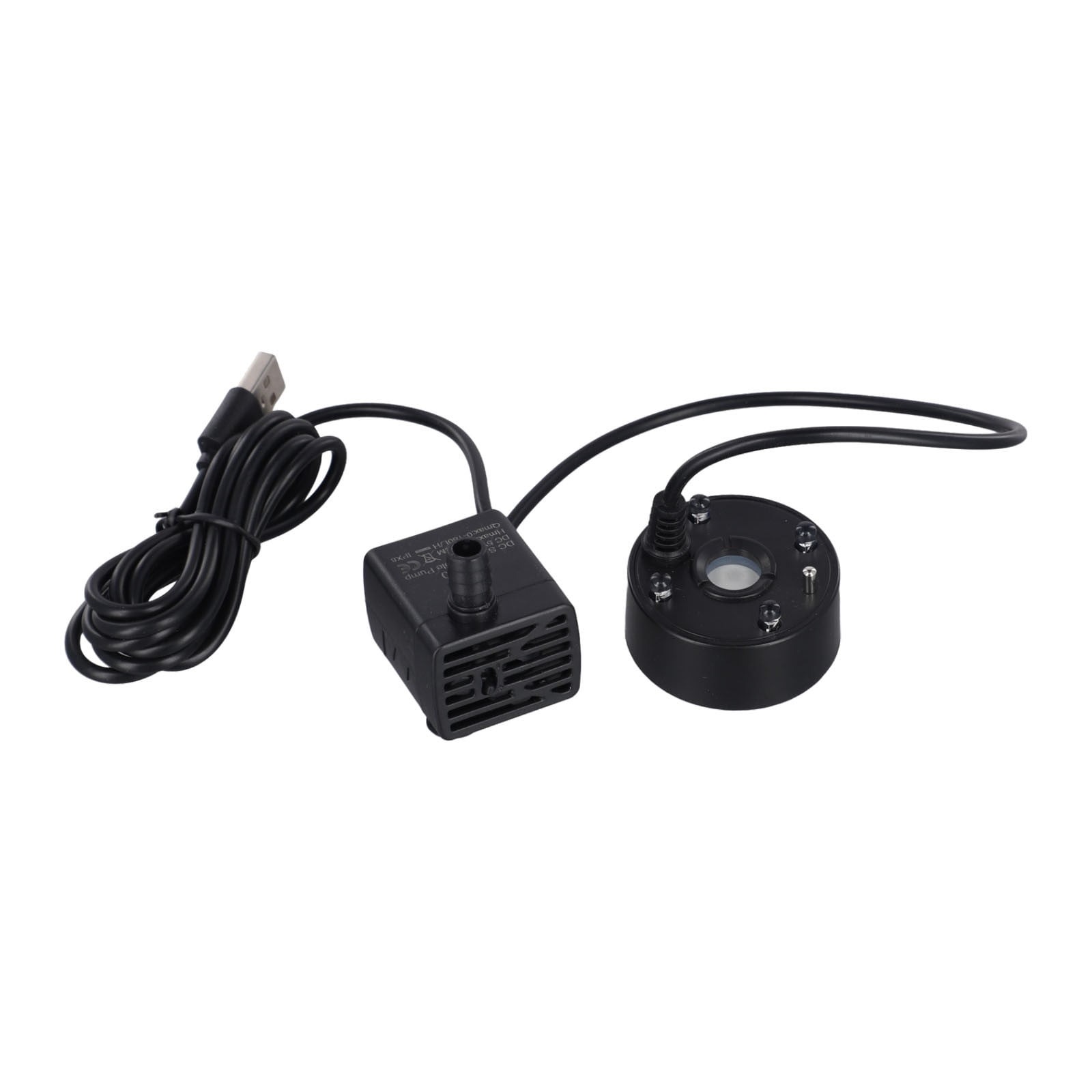Water pump mist machine, 5V USB fog machine with 4 colored lights