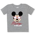 thumbnail image 2 of Disney Boy's 2-Pack Mickey Mouse Graphic Tee Shirt Set, 100% Cotton, White/Grey, 12 Months, 2 of 4