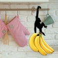 thumbnail image 5 of Black Banana Monkey Hook Rack, Metal Hanging Storage Organizer for Kitchen Bathroom Bedroom Multi-Use Hanging Storage Organizer Kitchen Organizer Bathroom Storage, Creative Fun Gift with Durable, 5 of 9
