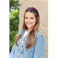thumbnail image 5 of Motique Accessories Purple 1 inch Satin Hard Headband, 5 of 5