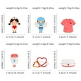 thumbnail image 2 of Set de broches con temática médica, dibujos animados, enfermera y doctor, x6, 2 of 3