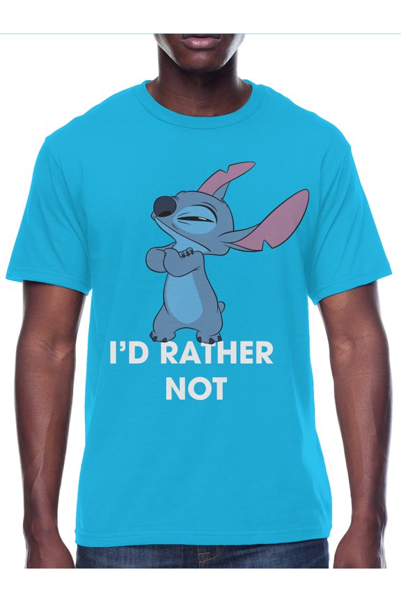 Mens & Big Men's I'd Rather Not Graphic Tee Shirt, Sizes S-3XL