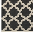 thumbnail image 2 of Modway Cerelia 108x143.5" Moroccan Trellis Fabric Area Rug in Black and Beige, 2 of 9