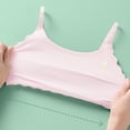 thumbnail image 4 of Girls Cotton Bralette for Teens & Tweens - Wire-Free Seamless Comfort Bra, Soft Training & Sleep Lounge Bra, Pink,Size XL, 4 of 5