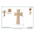 thumbnail image 2 of LifeSong Milestones 40th Wedding Anniversary Cherry Wood Wall Cross Gift for Couple, 2 of 2