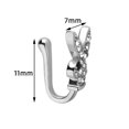 thumbnail image 5 of Joyería para el cuerpo, bonito brazalete de circonita, conejo, sin perforación, anillo de nariz falso con Clip, 5 of 5