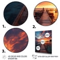 thumbnail image 3 of Designart "Coastal Tranquility Pier and Dock Views IV" Nautical & Beach Canvas Print, 3 of 5