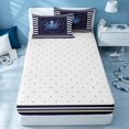 thumbnail image 4 of Erosebridal Sea Octopus Zipper Full Size Comforter Sets with Fitted Sheet and 2 Pillowcases, Marine Stripe Zipper Bedding Set, Reversible, 4 of 7