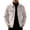 White, variant on Stand Collar Suede Fabric Jackets for Men Structured Western Style Casual Classic Daily Wear Coats Warm Comfortable Stylish Outerwear
