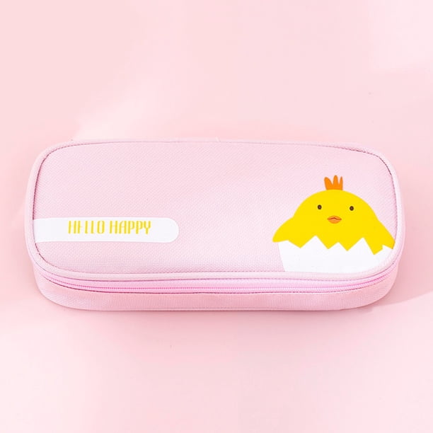 Estuche de papelería para estudiantes del campus, de gran capacidad, elegante y con múltiples capas.