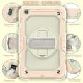 thumbnail image 6 of TECH CIRCLE Bumper Case for Samsung Galaxy Tab A7 (SM-T500) Tablet 10.4" 2020 Version, Shockproof Protective Cute Kids Case with Screen Protector & Hand Strap & Kickstand & Shoulder Strap, Rosegold, 6 of 7