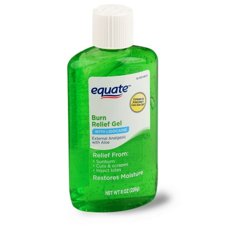 Equate Burn Relief Gel with Lidocaine, 8 oz