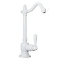 thumbnail image 6 of Westbrass D2035-NL-50 9" Victorian 1-Lever Handle Cold Water Dispenser Faucet, Powder Coat White, 6 of 10
