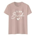 thumbnail image 4 of Womens Bride Shirt Wedding Bachelorette Party T-Shirt Bridal Funny Casual Short Sleeve Crew Neck Soft Bridesmaid 2026 Outfits, 4 of 4