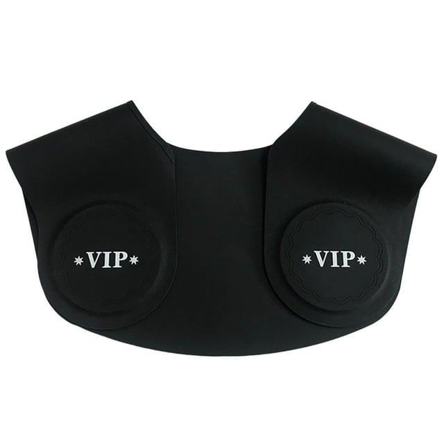 HILABEE Hair Cutting Non-Slip Pad Waterproof Hairdressing Shaving Neck Hair Guide Salon Black B