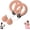 Pink-2PCS, variant on Infinity Arm Hoop, Smart Flabby Arm Exerciser with Digital Tracker, 1.21lbs PC Hand-Crank Forearm Workout for Upper Body Toning