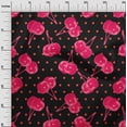 thumbnail image 3 of oneOone Cotton Cambric Magenta Fabric Cherry Dress Material Fabric Print Fabric By The Yard 56 Inch Wide, 3 of 4