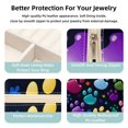 thumbnail image 3 of Dog Paw Print Portable Square Jewelry Box for Rings Earrings Necklaces Bracelets Girls Women Travel Organizer Decorative Display, 3 of 6