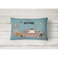 thumbnail image 2 of Carolines Treasures CK7849PW1216 Cream Pug Sweet Home Canvas Fabric Decorative Pillow 12H x16W multicolor, 2 of 4