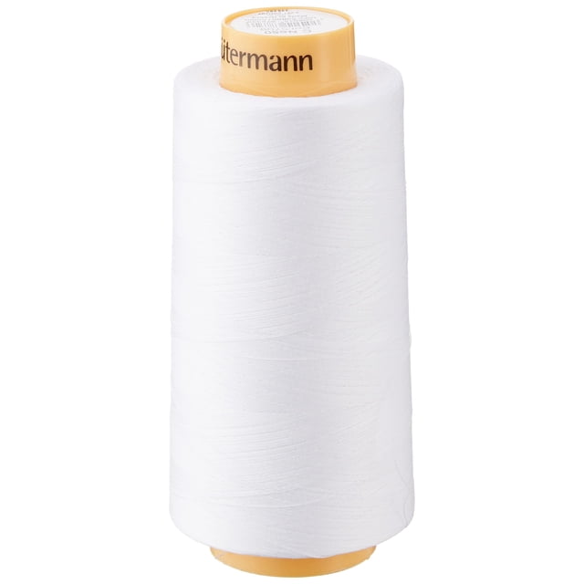 Gutermann 3000C-5709 - Hilo de algodón natural, 3281 yardas, color blanco