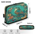 thumbnail image 3 of Standing Pencil Case with Base Large Capacity Stationery Pouch Pen Bag with Zipper for Women Men Beautiful Psychedelic Bird, 3 of 7
