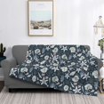 thumbnail image 2 of Rateoe Sea Shells 1 Pattern Flannel Throw Blanket, Ultra-soft Blanket for Bed, Couch, Car, Hypoallergenic Anti-pilling blanket-80"x60"(Horizontal), 2 of 6