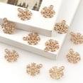 thumbnail image 4 of IFANLANDOR 10Pcs Alloy Snowflake Pendant Charm for DIY Jewelry Making Bracelet Decoration, 4 of 6