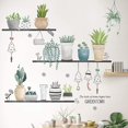 thumbnail image 2 of Plantas en macetas verdes hojas pegatinas de pared calcomanías de pared para hoja de pared de dormitorio como decoración de pared para sala de estar | Adhesivos removibles en formato 90 x 108 cm para el hogar esquí esquí Gafas de esquí, 2 of 5
