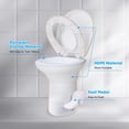 thumbnail image 2 of Yescom RV Camper Toilet Gravity Flush Enamel Elongated 20" High w/ Bidet Spray Caravan, 2 of 11