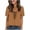 A71 Coffee, variant on Leopard Print Summer Tops for Women Short Sleeve Cotton Top Patchwork Business Casual Work Blouses Everyday Street Vacation Fashion Basic Tee S