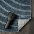 thumbnail image 4 of Luxe Weavers Modern Geometric Wave Blue 5x7 Area Rug, Stain Resistant Carpet, 4 of 9